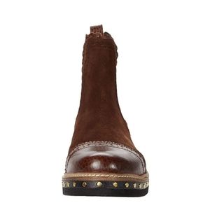 Free People Brown Atlas Chelsea Boots